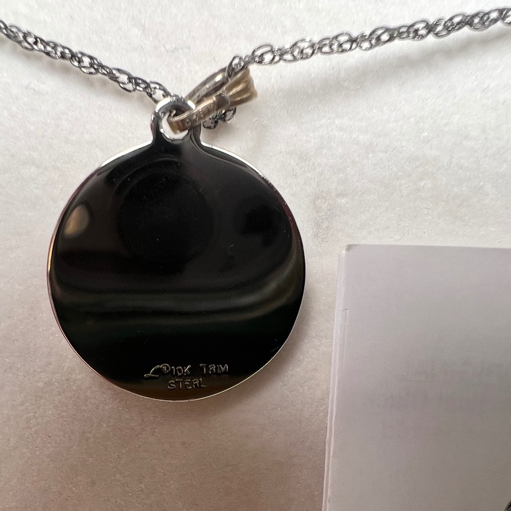 Landstrom's Black Hills Gold Sterling Silver 10k Gold Confirmation Necklace - Picture 4 of 5